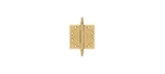 Deltana CSBP45 4-1/2" X Square Hinges Pvd Polished Brass Pair. Fixed Price $179.10.