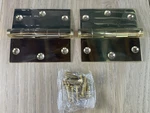 1 Pair Deltana DSB353-UNL-R X 3.5" Square Hinge Bright Brass Solid. Fixed Price $29.99.