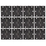 12 Pcs Zion 3X3 Inch Matte Black Door Hinge Heavy Duty Square Interior. Fixed Price $55.03.