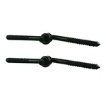 (2-PACK) 4 In. Screw Hk Eye Hinge Blk. Fixed Price $19.92.