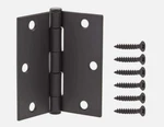 Box Of 48QTY Everbilt Door Hinge 3-1/2" Square Radius Finish Matte Black. Fixed Price $73.00.