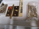 3 Inch Interior Ball-tip Finial Brass Hinges Set Of Three. Fixed Price $30.00.