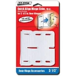 Ez HS350BP 3.5" Hinge Shim, 18 Count, Pack Of 1, White. Fixed Price $9.48.