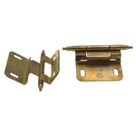 Pair Amerock Minaret Tip Unlacquered Brass Cabinet Hinge 3/8" Inset PK7687M-BNL. Fixed Price $29.65.