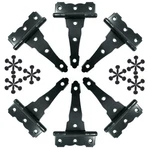 Hlmoptimo 4 Inch Strap Hinges - Heavy Duty, Rustproof, Classic Antique Shed D.... Fixed Price $26.08.
