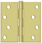 5PK Deltana S44U4-R Steel Square Corner Plain Bearing 4" X Mortise Hinges Pair. Fixed Price $19.99.