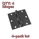 4-HINGE Pack Lot Stanley Hardware Square Corner 3-1/2" Oil Rubbed Bronze Door. Fixed Price $14.62.