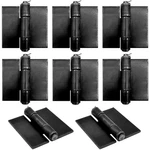8 Pack Heavy Duty Gate Hinges Solid Steel Iron Weld Thickness 5 Mm. Fixed Price $33.54.