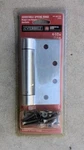 Everbilt 4-1/2 In. Sq. Satin Chrome Adjustable Spring Door Hinge 163 238. Fixed Price $21.99.