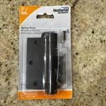 National Hardware N350-769 Oil Rubbed Bronze Spring Hinge 3-1/2". Fixed Price $14.00.