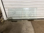 Genuine Original Hillman Minx Series 3, 1960, Pair Front Door Drop Glasses. Fixed Price $114.20.
