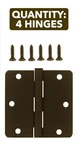 4-HINGE Pack Lot Stanley Door S821-322 Satin Bronze Dark Oxidized Clear Coated. Fixed Price $21.60.