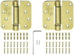 NUK3Y 2-POLISHED Brass Heavy Duty Self Closing 4" X Spring Hinge 5/8" Radius. Fixed Price $23.99.