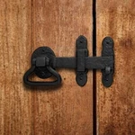 Renovators Supply Door Latch 6.4" Wrought Iron Black Gate Garage Lock. Fixed Price $37.99.