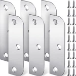 Lounsweer 6 Pcs Hinge Plates 3.5 Inch With 5/8 Door Edge Filler, Sta. Fixed Price $17.95.