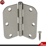 18 3-1/2 Inch Satin Nickel Door Hinges 3.5*3.5IN 2.2MM 5/8" Radius Corners. Fixed Price $29.59.
