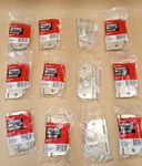 Lot Of 12 Everbilt 207 394 Satin Nickel Finish 5/8" Radius Corner Hinge 1/2". Fixed Price $16.95.