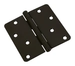 National Hardware N830-201 Oil Rubbed Bronze Steel 512RC Door Hinges 4 In.. Fixed Price $9.24.