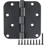 Jiw 6 Pack Black Door Hinges Matte Interior And Exterior 4 Inch. Fixed Price $37.00.