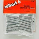 Robart Manufacturing Rc Airplane Super Point Hinges 3/16 (15) ROB310. Fixed Price $18.95.
