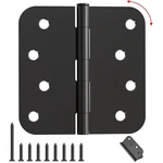 Black Door Hinges 4 Inch, 3 Pack Matte Heavy Duty With 5/8".... Fixed Price $19.43.