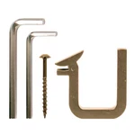 Meadow Lane EG.301.06 Polished Brass Rail Bracket For Ladder. Fixed Price $16.64.