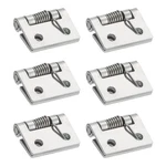 6PCS Self-closing Door Hinges 1" 304 Stainless Steel Spring Exterior. Fixed Price $13.81.