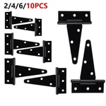 4-10" Heavy Duty T-strap Shed Hinges Gate Door Barn Black Wrought Hardware. Fixed Price $32.97.