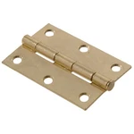 Hillman 2-1/2 In. Light Narrow Hinge Removable Pin Brass Finish. Fixed Price $9.95.