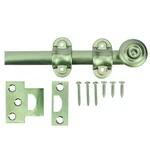 Everbilt 6 In. Satin Nickel Decorative Surface Bolt. Fixed Price $15.99.