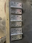 Stanley Satin Steel Butt Door Hinges 4.5 Pack Of 3 Silver For Swinging. Fixed Price $13.00.
