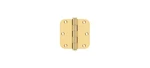 Deltana CSB35R5 3-1/2" X 5/8" Radius Hinges Pvd Polished Brass Pair. Fixed Price $77.55.