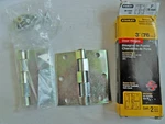 New Pairs Stanley 741 08-1050 3" Square Zinc/steel Residential Door Hinges. Fixed Price $18.75.