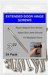 Satin Silver Nickel Wood Screws 9 3 Inch Extra Long Door Hinge -.... Fixed Price $8.32.