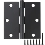 Jiw Square Door Hinges Black Matte 3.5 Inch X 3-1/2. Fixed Price $34.35.