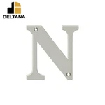 Deltana - 4" Residential Letter Brushed Nickel. Fixed Price $10.66.