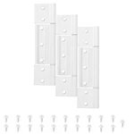 3-PACK Matte White Screen Door Hinges, 1/8 Inch Grooved Center Storm Hin.... Fixed Price $14.69.