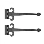 Black Wrought Iron Door Strap Hinge 18" Rust Resistant Flush Mount Pack Of 2. Fixed Price $82.99.