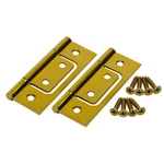 Johnson Hardware 1823PPK2 Brass Plated Non Mortise Hinge Set. Fixed Price $10.29.