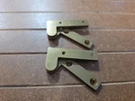 Brusso's Long Reach Offset Pivot Hinges 1-3/4 X 3/8 1/8" L-39 Solid Brass. Fixed Price $66.00.
