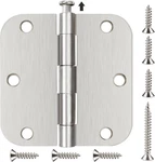 6 Pack Nickel Door Hinges Brushed 3-1/2 Interior Satin. Fixed Price $22.40.