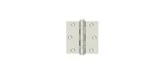 3-1/2" X Square Hinge, Ball Bearings Polished Nickel Pair. Fixed Price $58.88.
