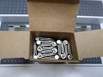Evermark Satin Nickel 3.5" X With 5/8" Radius Door Hinge 1/2 In. 30 Pack. Fixed Price $25.00.