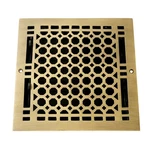 Signature Hardware 327385 Honeycomb 8"X8" Wall Register - Antique Brass. Fixed Price $60.90.