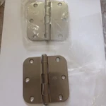 2 Nos Stanley Solid Brass Door Hinge 3.5 Inch Round Corners Pewter Finish Usa. Fixed Price $23.75.