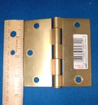 New Unboxed " Brass Colored Steel Door Hinges Pn 08-3022 Set Of 10. Fixed Price $14.99.