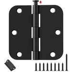 Amzgod 48-PACK 3.5" Matte Black Rounded Heavy Duty Door Hinges W/screws. Fixed Price $101.36.
