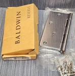 Baldwin 9BR7028-003 Square Hinge Solid Brass Polished Chrome. Fixed Price $20.00.