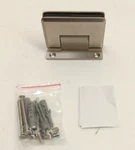 Alumax G03286442 Shower Door Beveled Wall To Glass Pivot Hinge Brushed Nickel. Fixed Price $34.99.