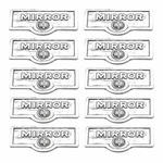 10 Switch Plate Tags Mirror Name Signs Labels Chrome Brass Renovator's Supply. Fixed Price $129.99.